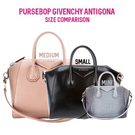 givenchy antigona size guide|Givenchy antigona small sale.